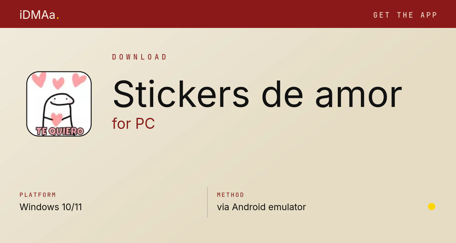 Download Stickers de amor for PC