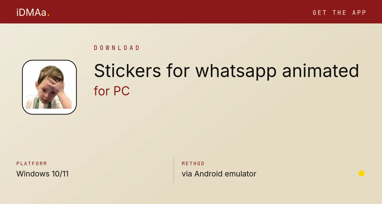 Download Stickers for whatsapp animated for PC Download Stickers for whatsapp animated for PC