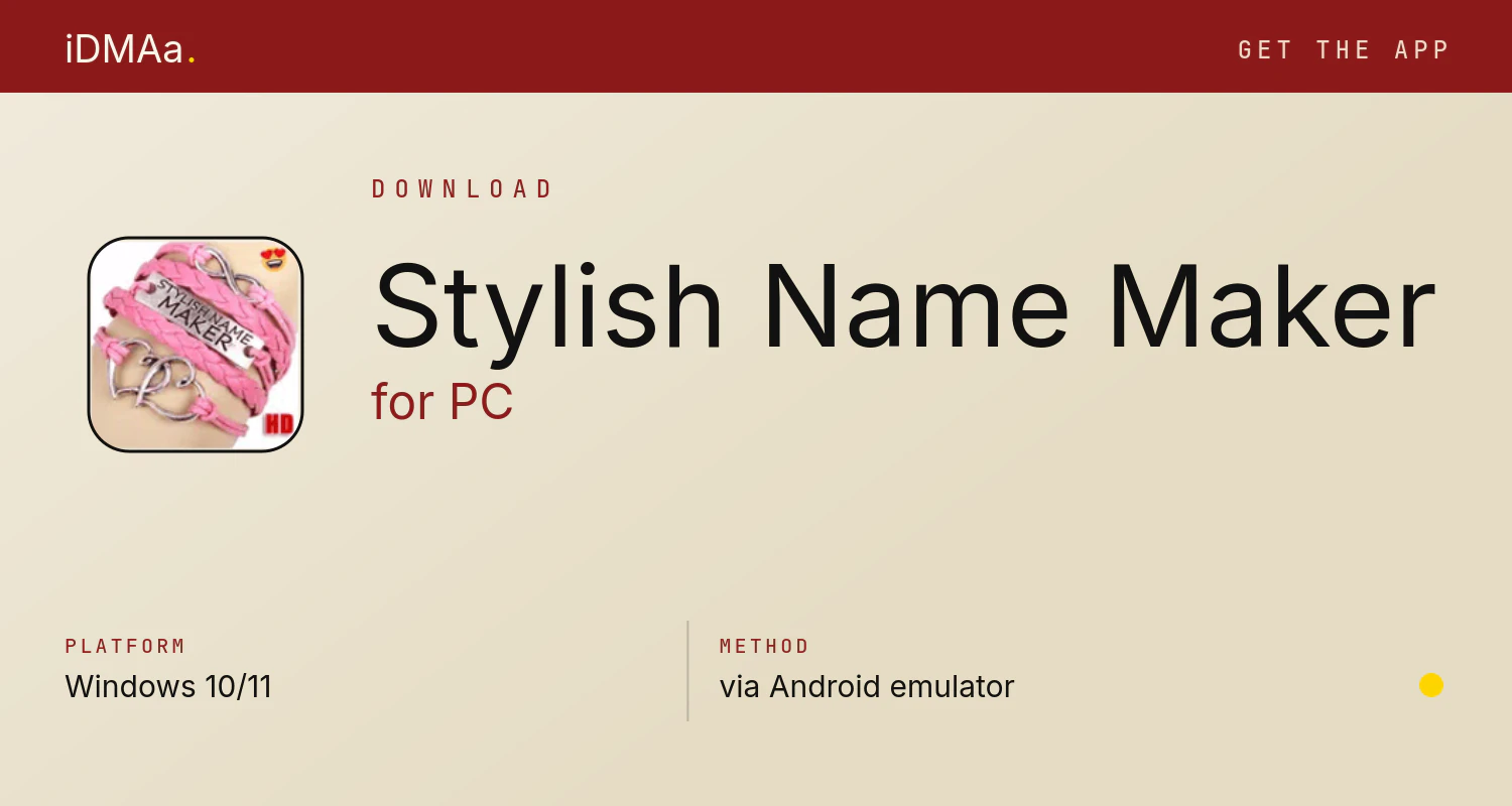 Download Stylish Name Maker for PC
