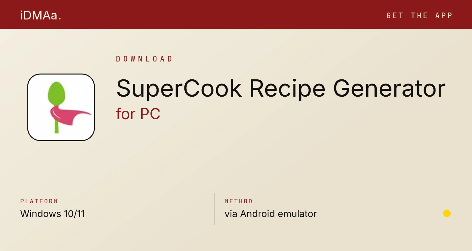 Download SuperCook - Recipe Generator for PC