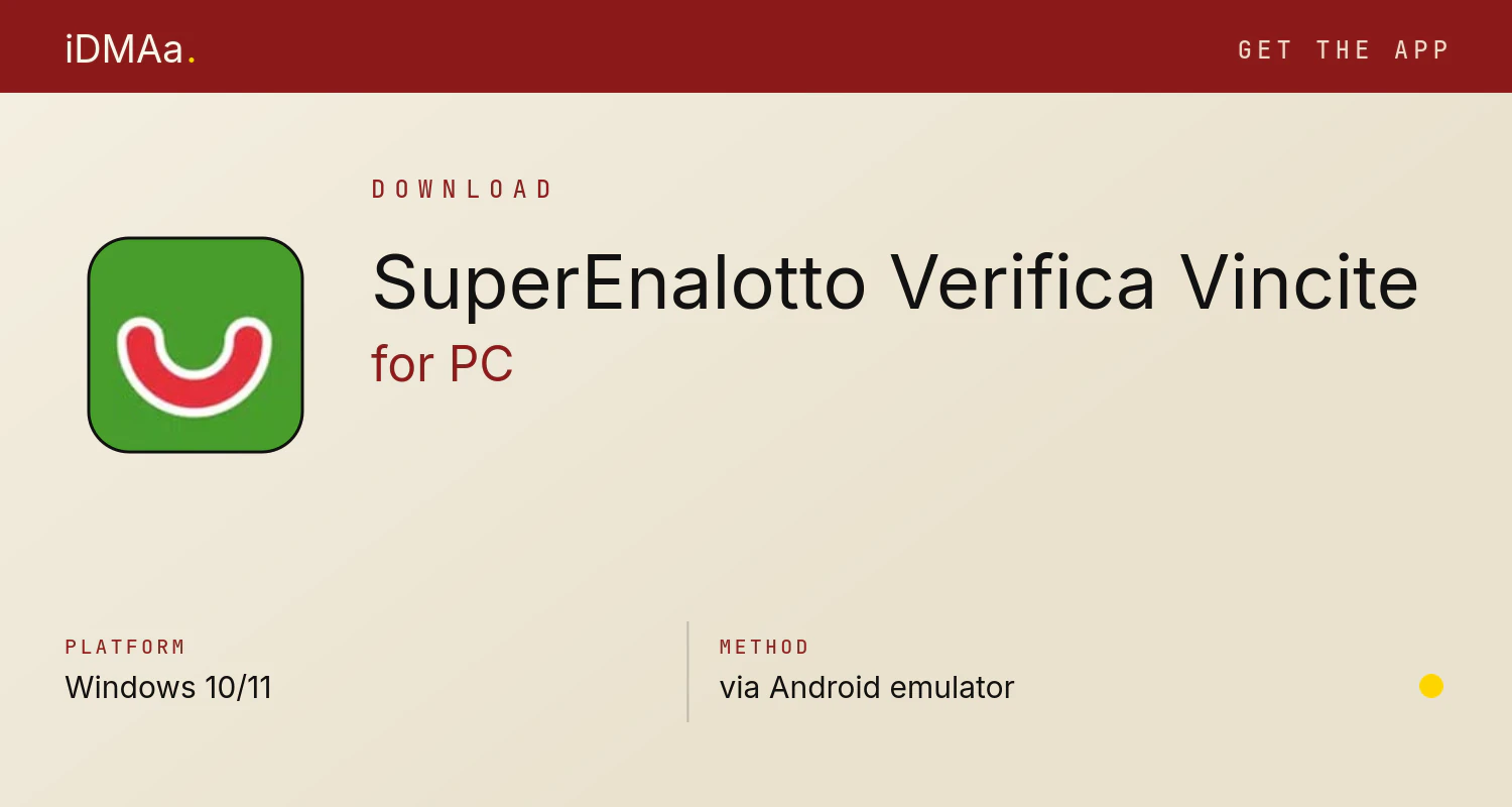 Download SuperEnalotto Verifica Vincite for PC