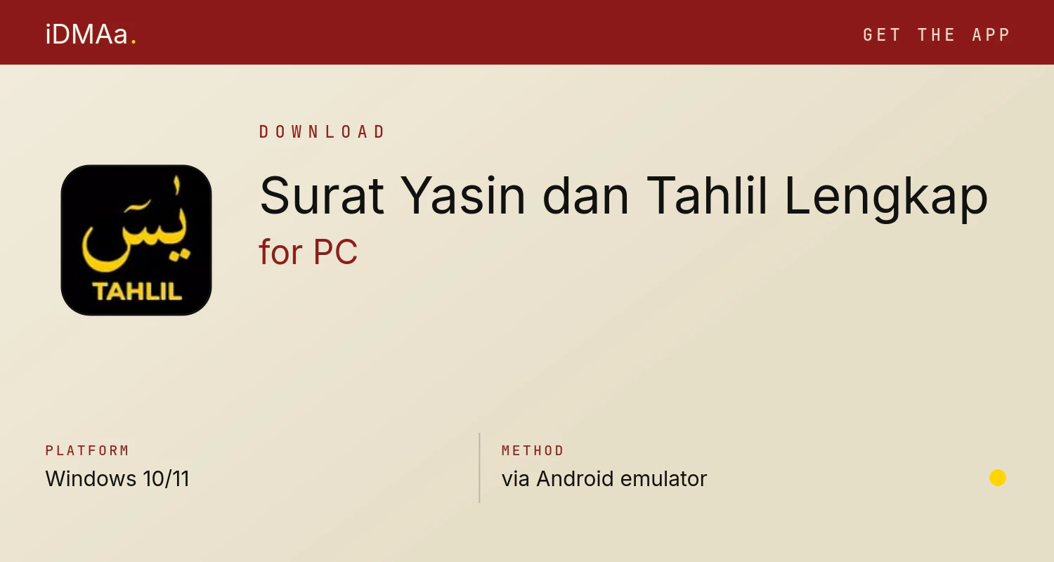 Download Surat Yasin dan Tahlil Lengkap for PC