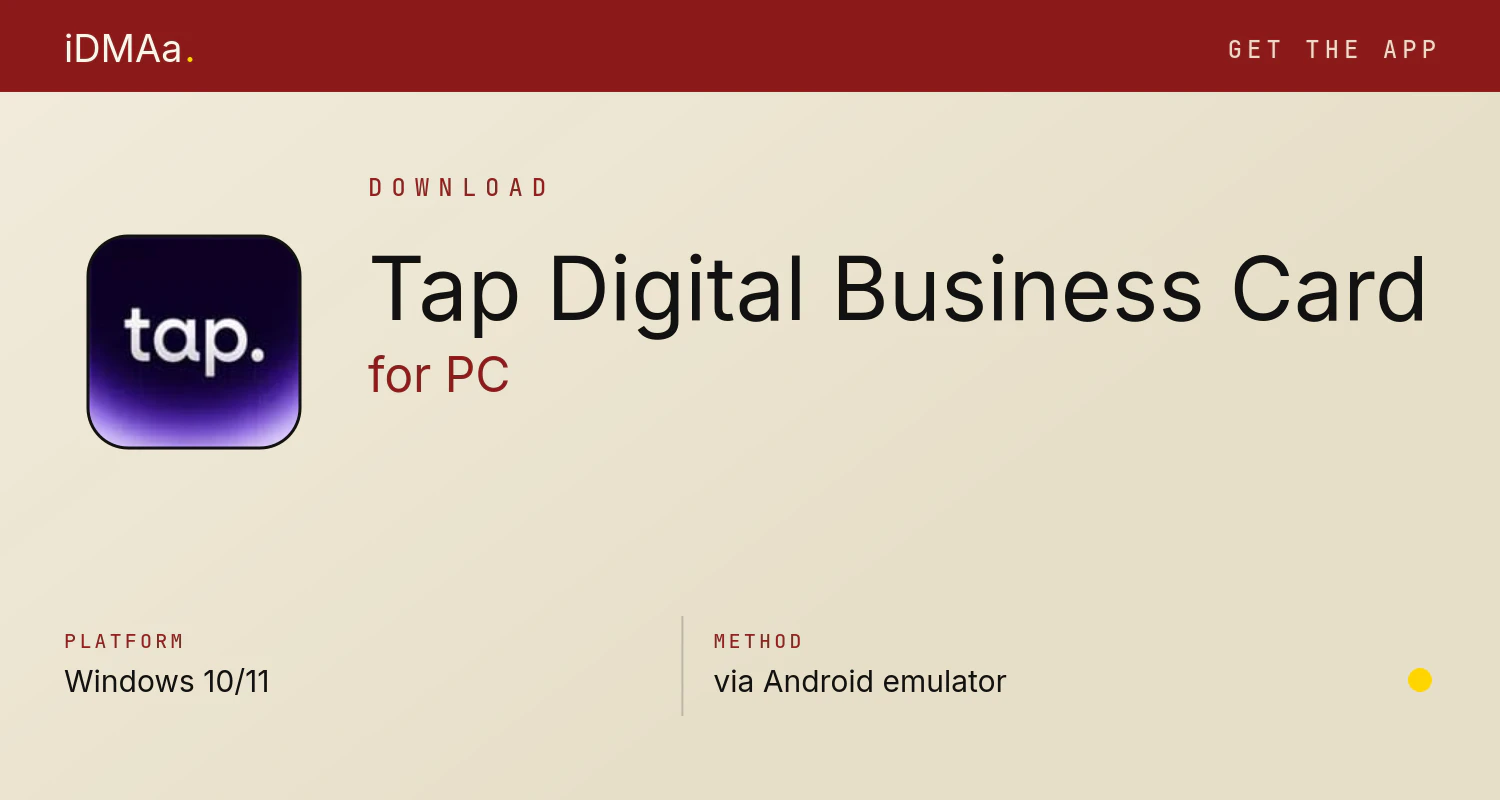 Download Tap - Digital Business Card for PC Download Tap - Digital Business Card for PC