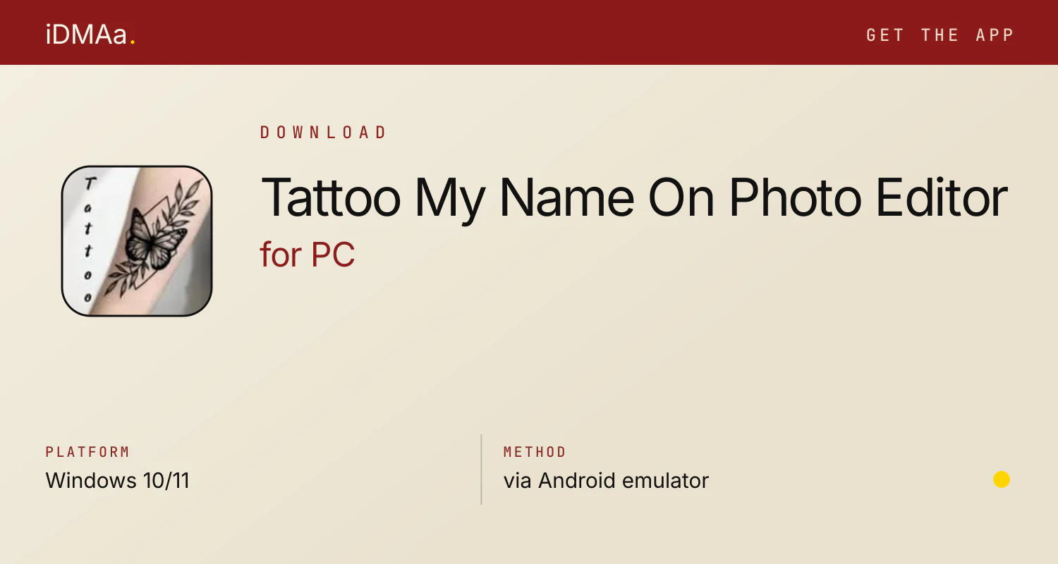 Download Tattoo My Name On Photo Editor for PC Download Tattoo My Name On Photo Editor for PC