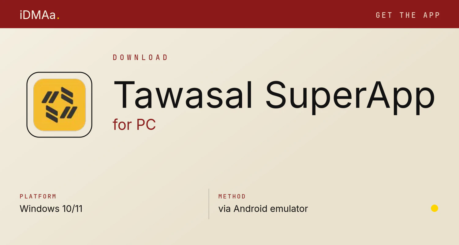 Download Tawasal SuperApp for PC