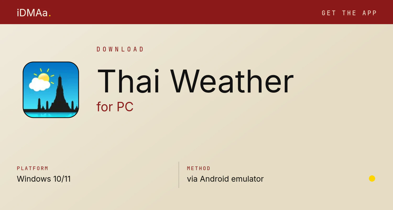Download Thai Weather for PC