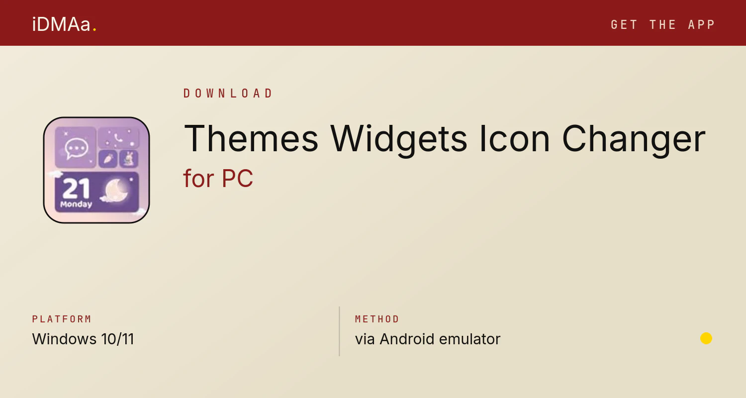 Download Themes - Widgets, Icon Changer for PC Download Themes - Widgets, Icon Changer for PC