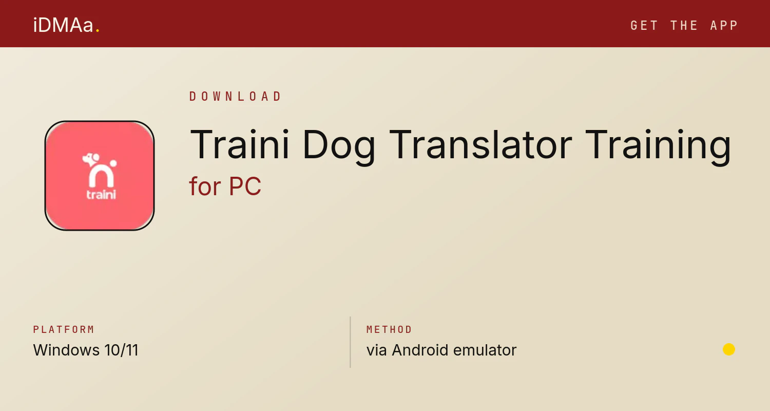 Download Traini-Dog Translator&Training for PC
