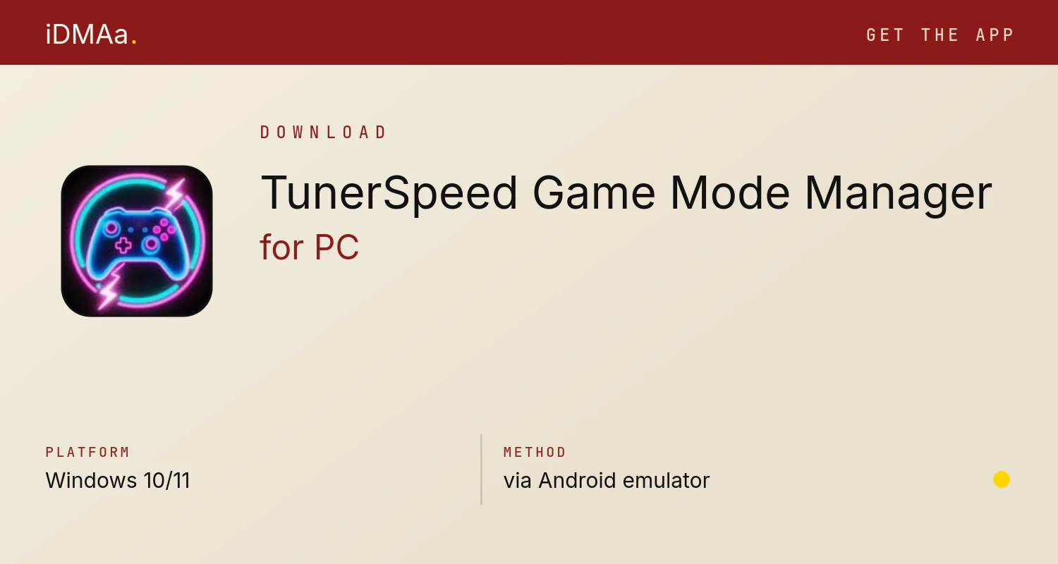 Download TunerSpeed: Game Mode Manager for PC