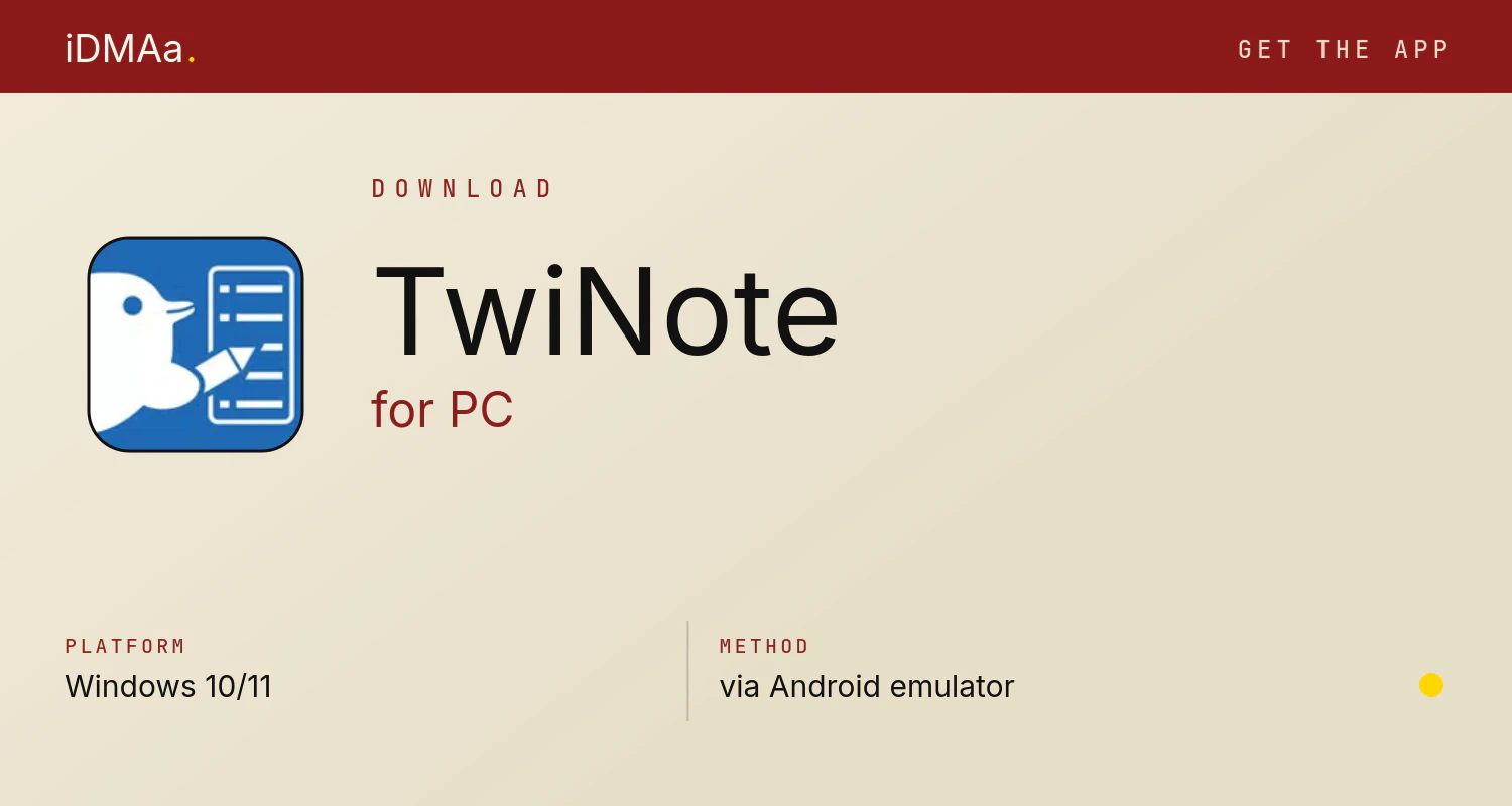 Download TwiNote for PC Download TwiNote for PC