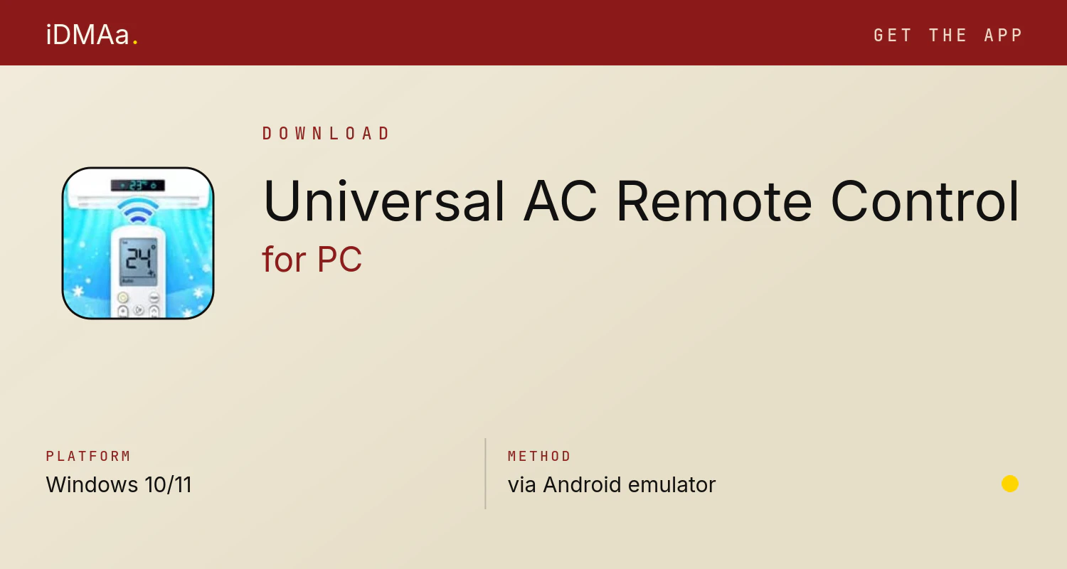 Download Universal AC Remote Control for PC Download Universal AC Remote Control for PC