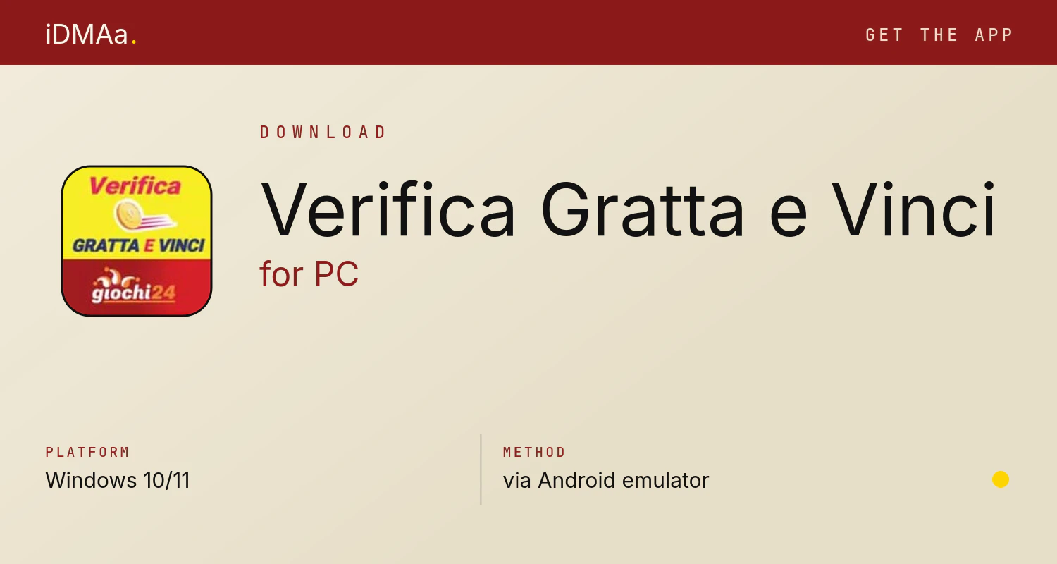 Download Verifica Gratta e Vinci for PC Download Verifica Gratta e Vinci for PC