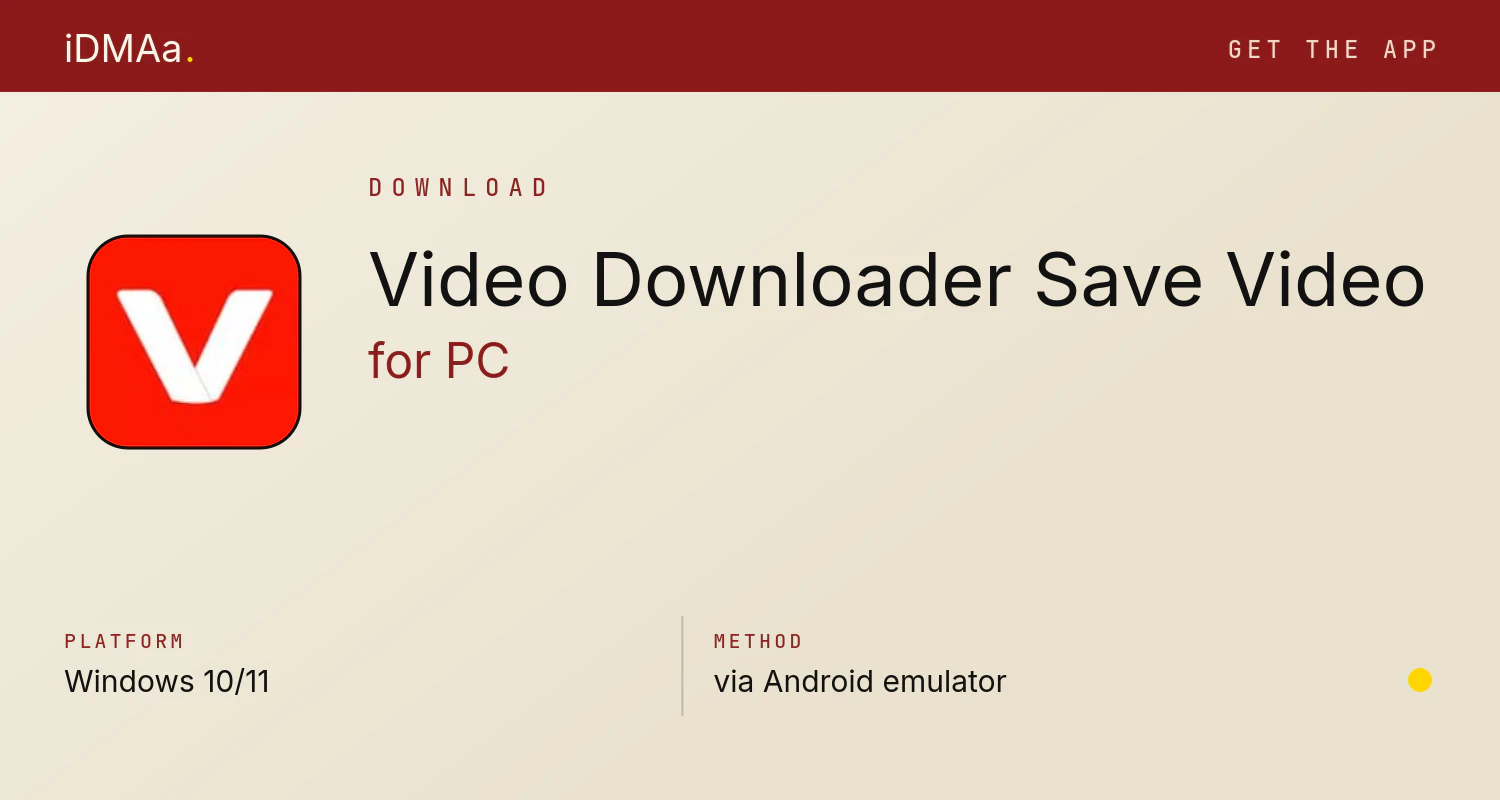 Download Video Downloader & Save Video for PC Download Video Downloader & Save Video for PC