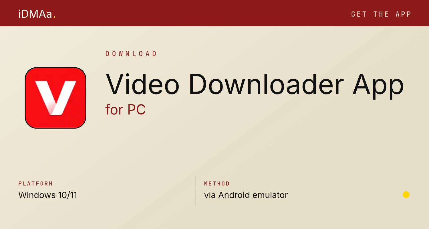 Download Video Downloader App for PC