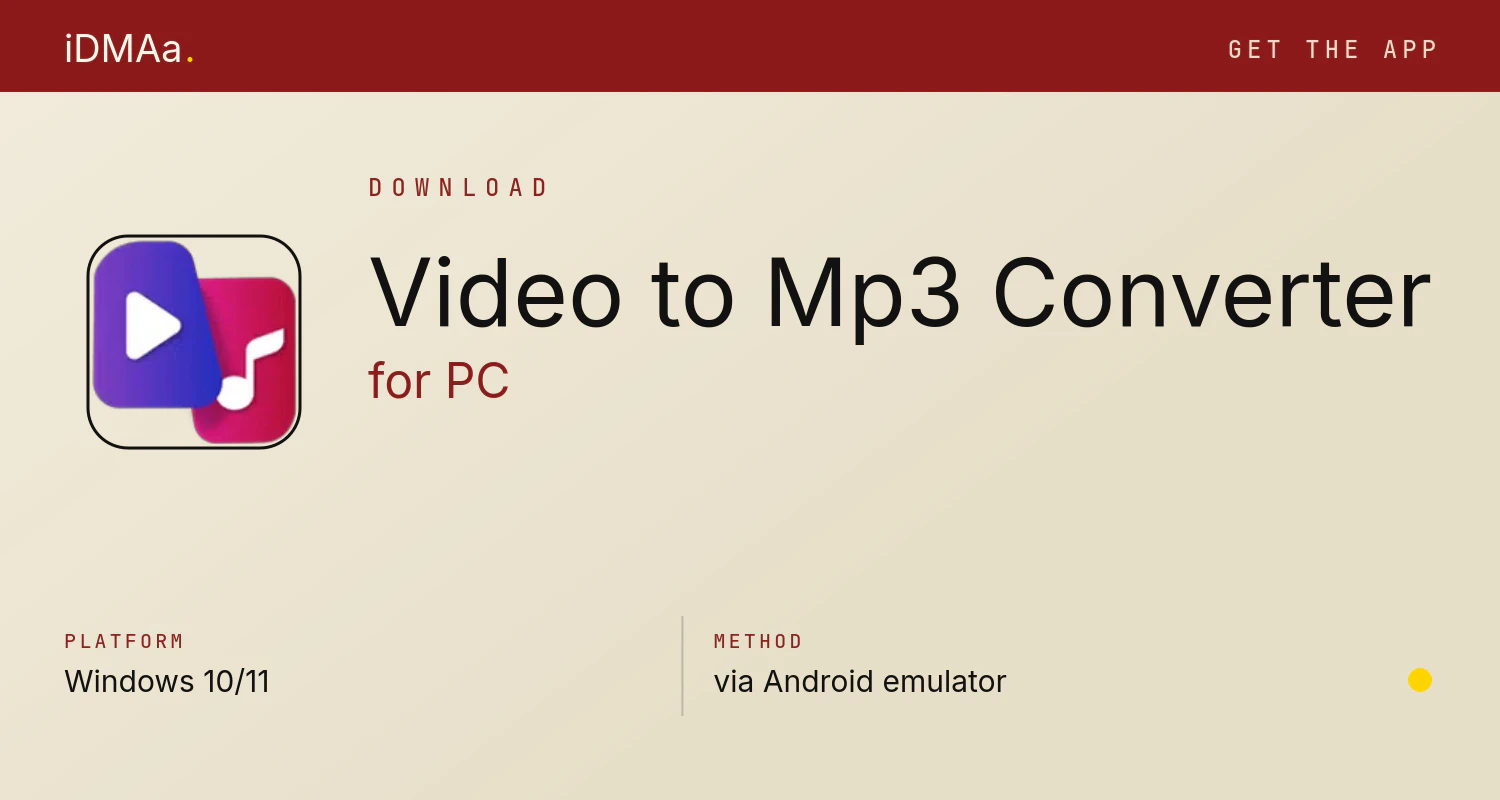 Download Video to Mp3 Converter for PC