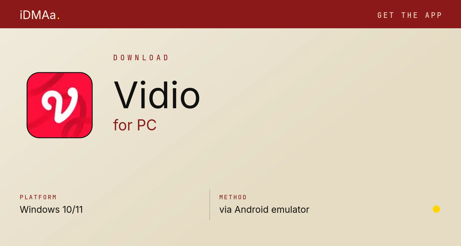 Download Vidio for PC