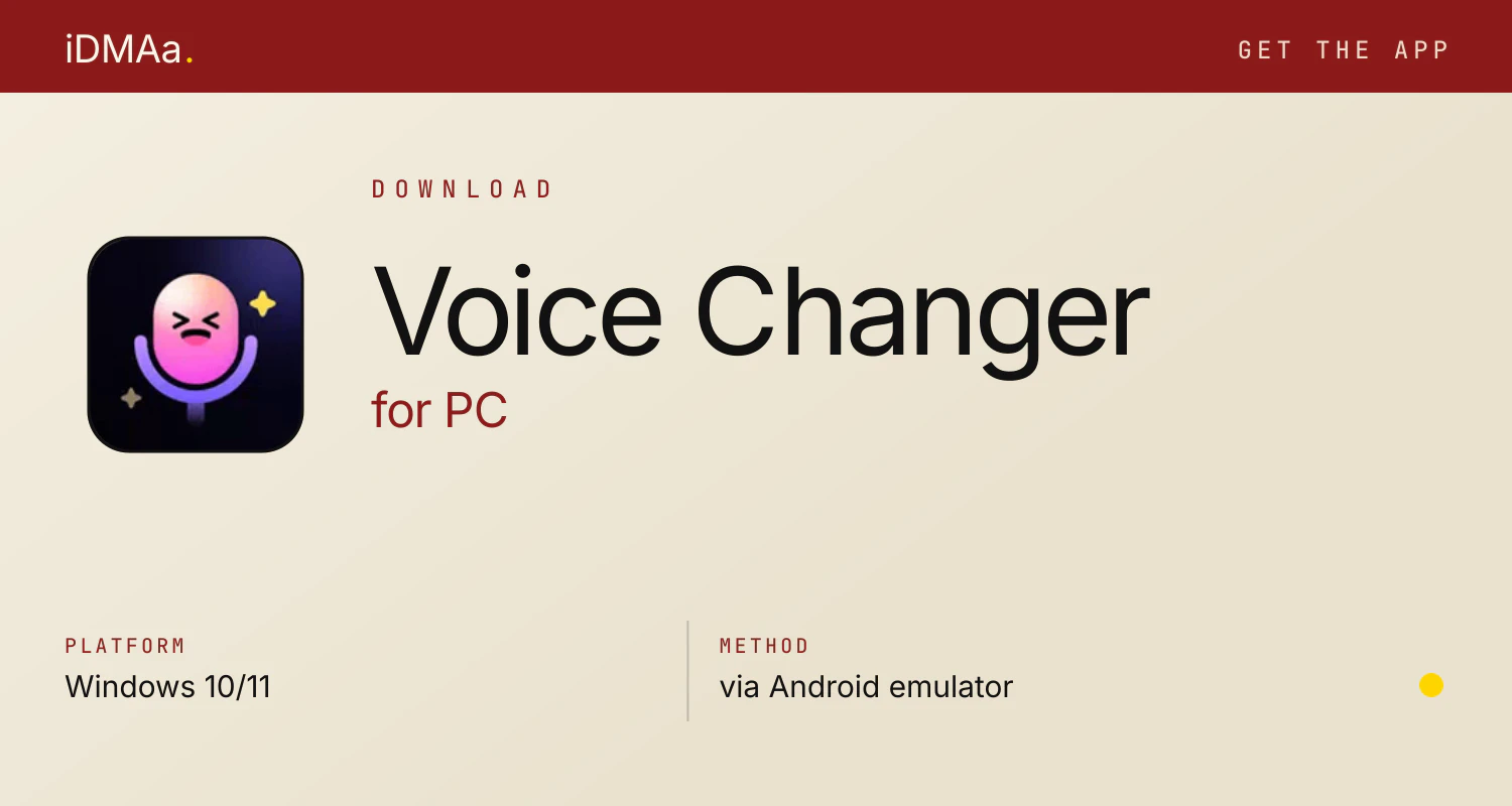 Download Voice Changer for PC