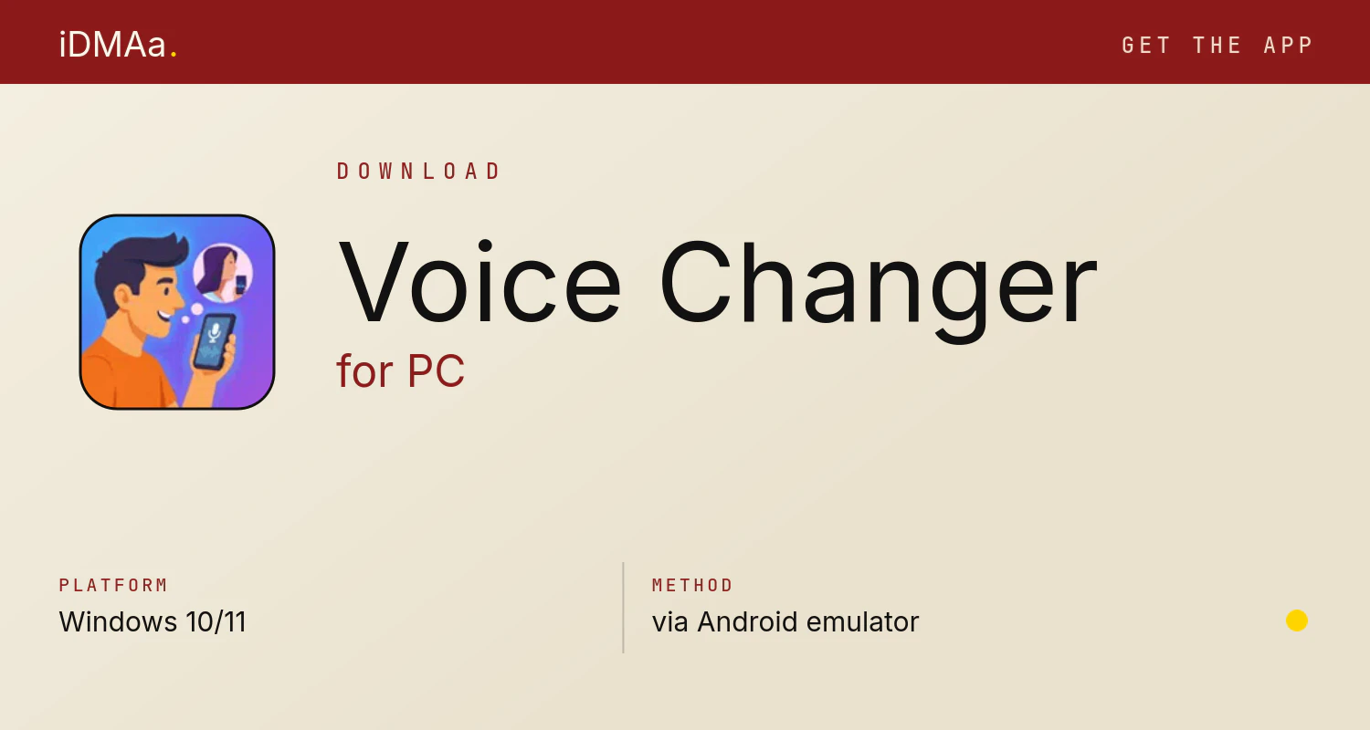 Download Voice Changer for PC