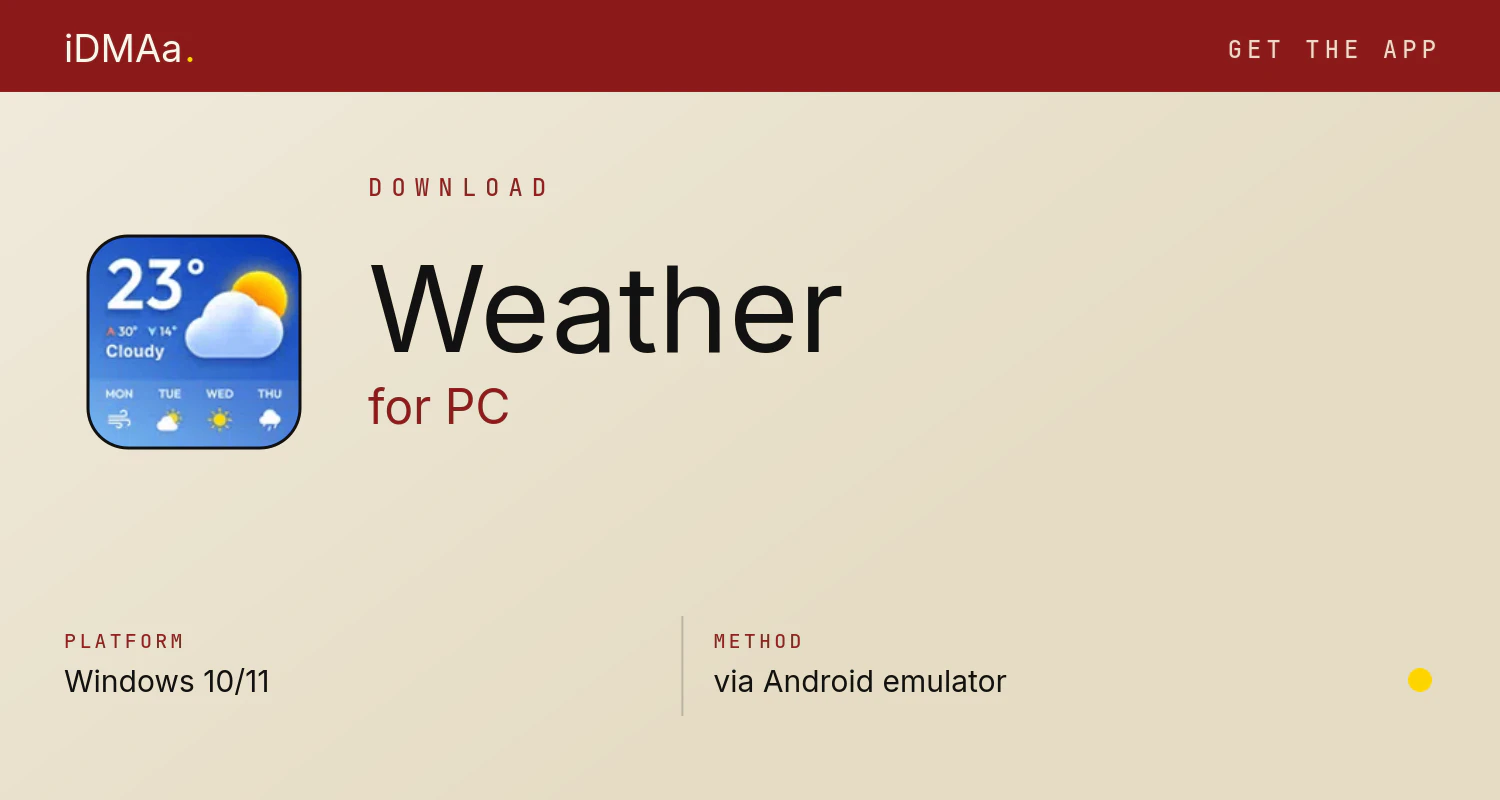 Download Weather for PC