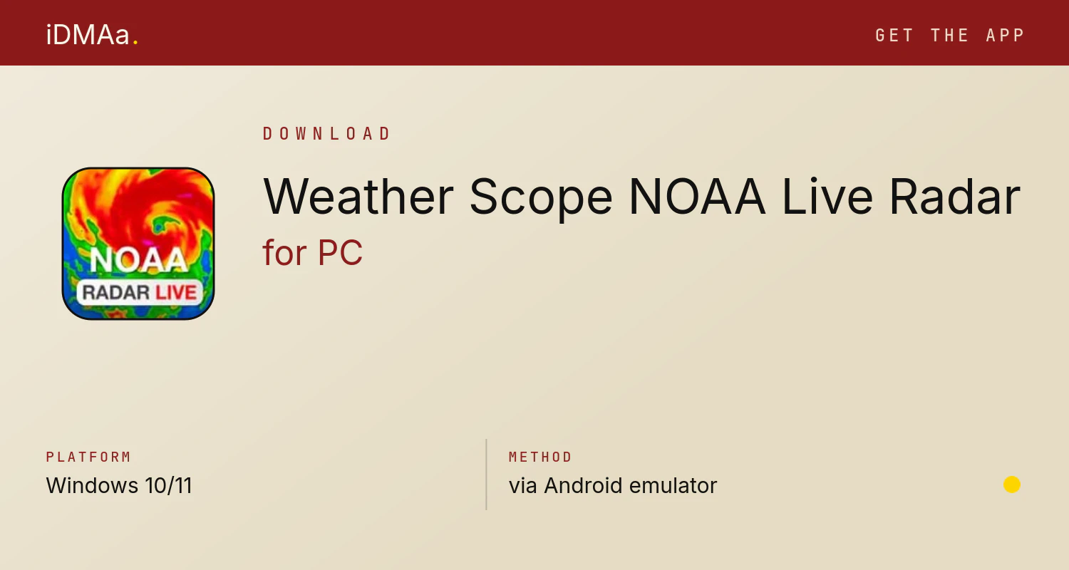 Download Weather Scope NOAA Live Radar for PC