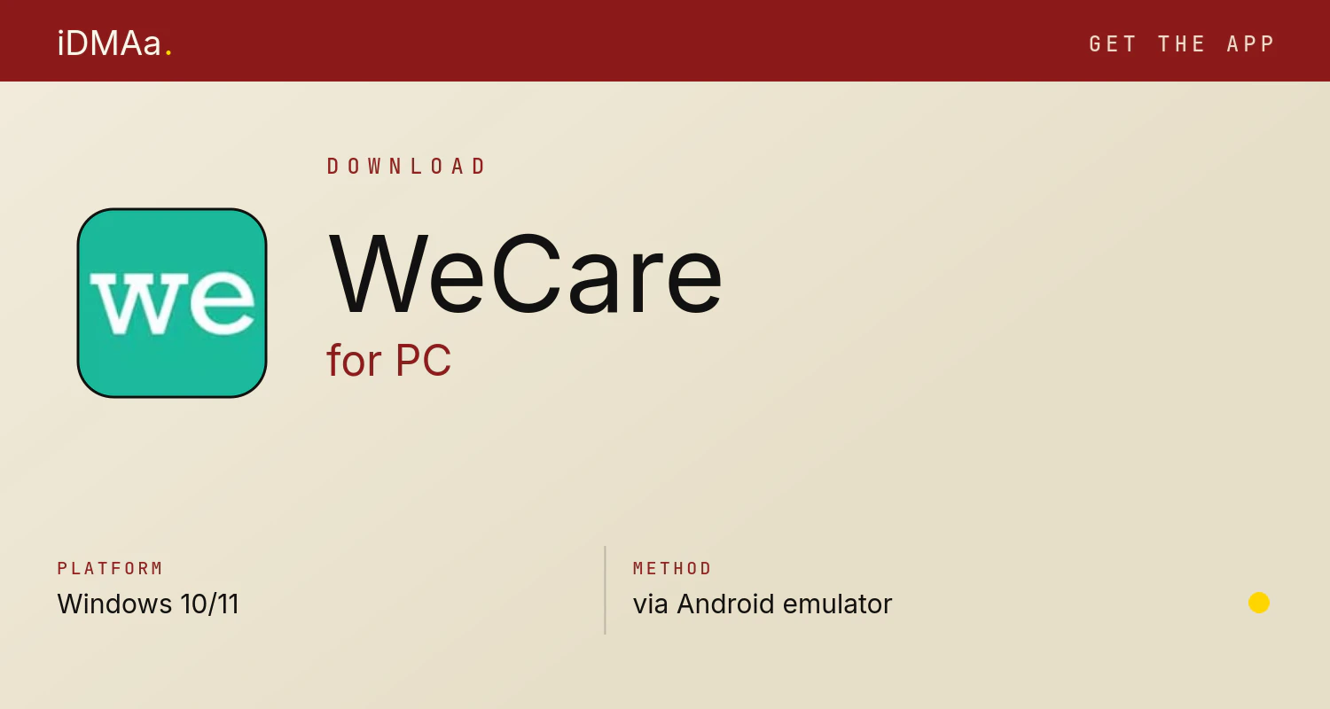 Download WeCare for PC