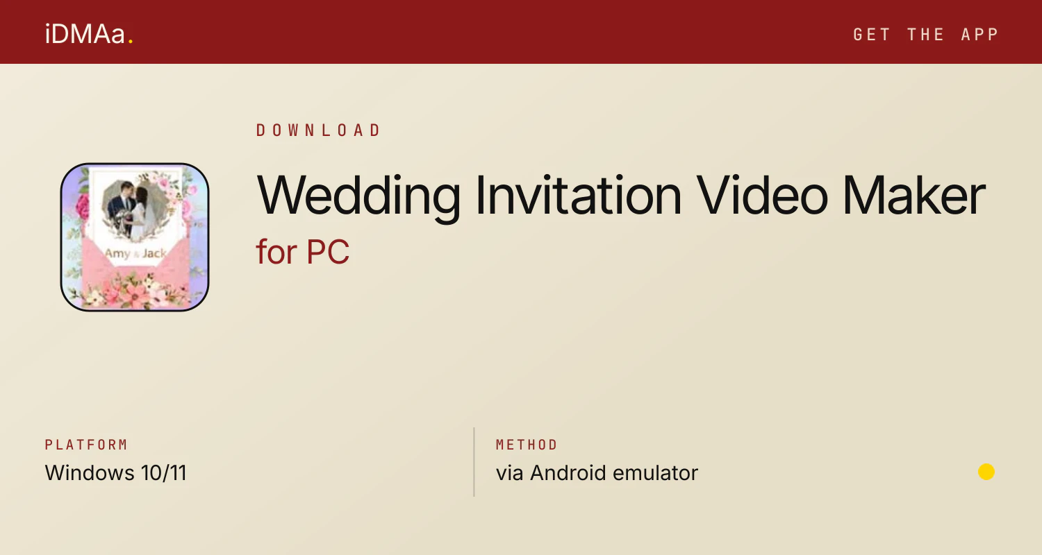 Download Wedding Invitation Video Maker for PC Download Wedding Invitation Video Maker for PC
