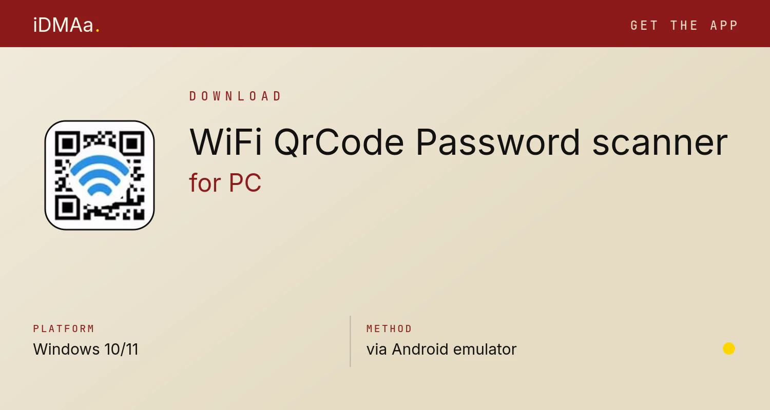 Download WiFi QrCode Password scanner for PC