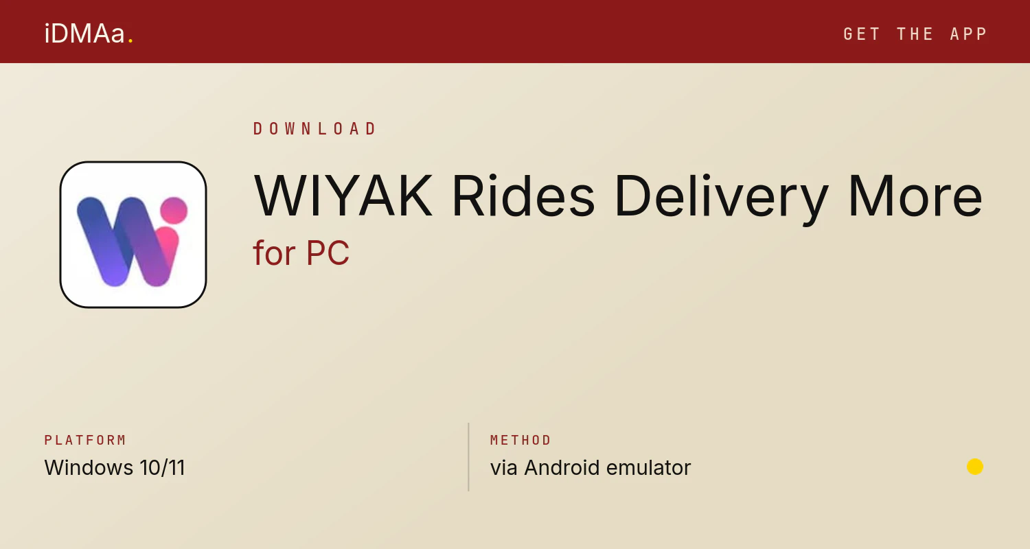 Download WIYAK: Rides, Delivery, More for PC