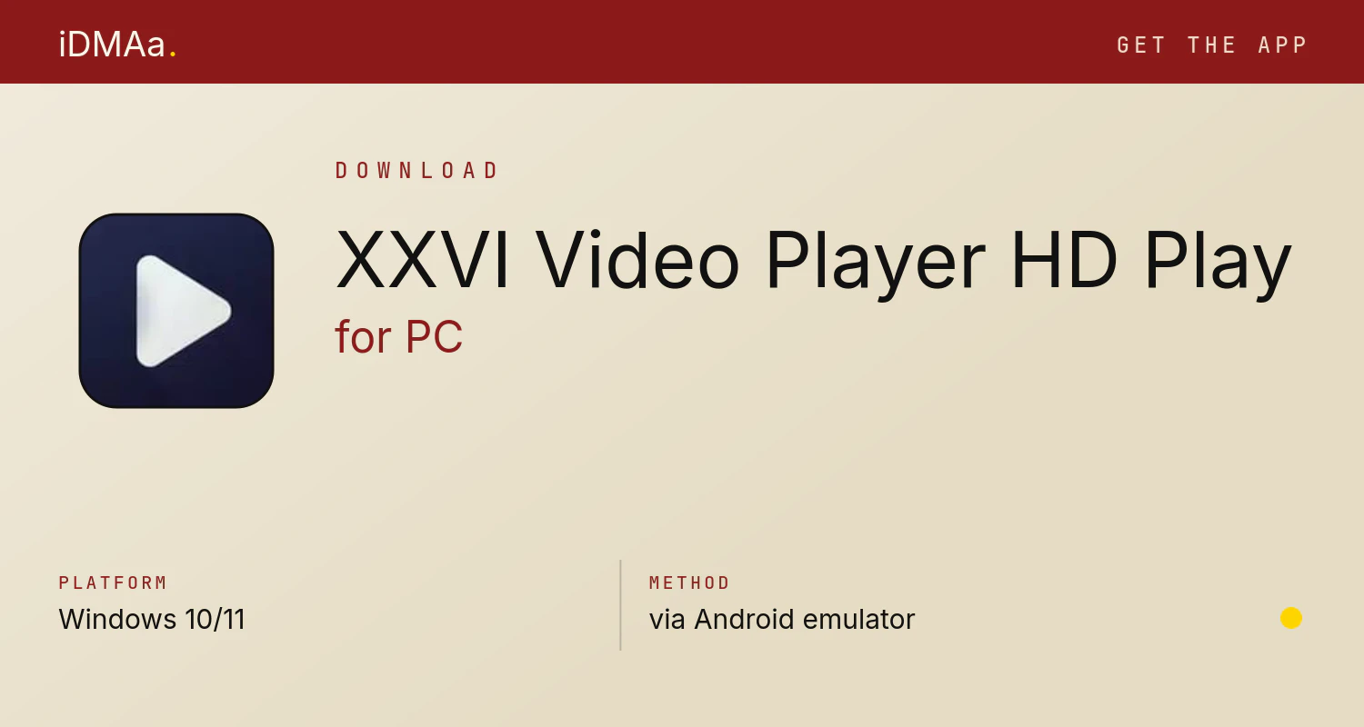 Download XXVI Video Player: HD Play for PC Download XXVI Video Player: HD Play for PC