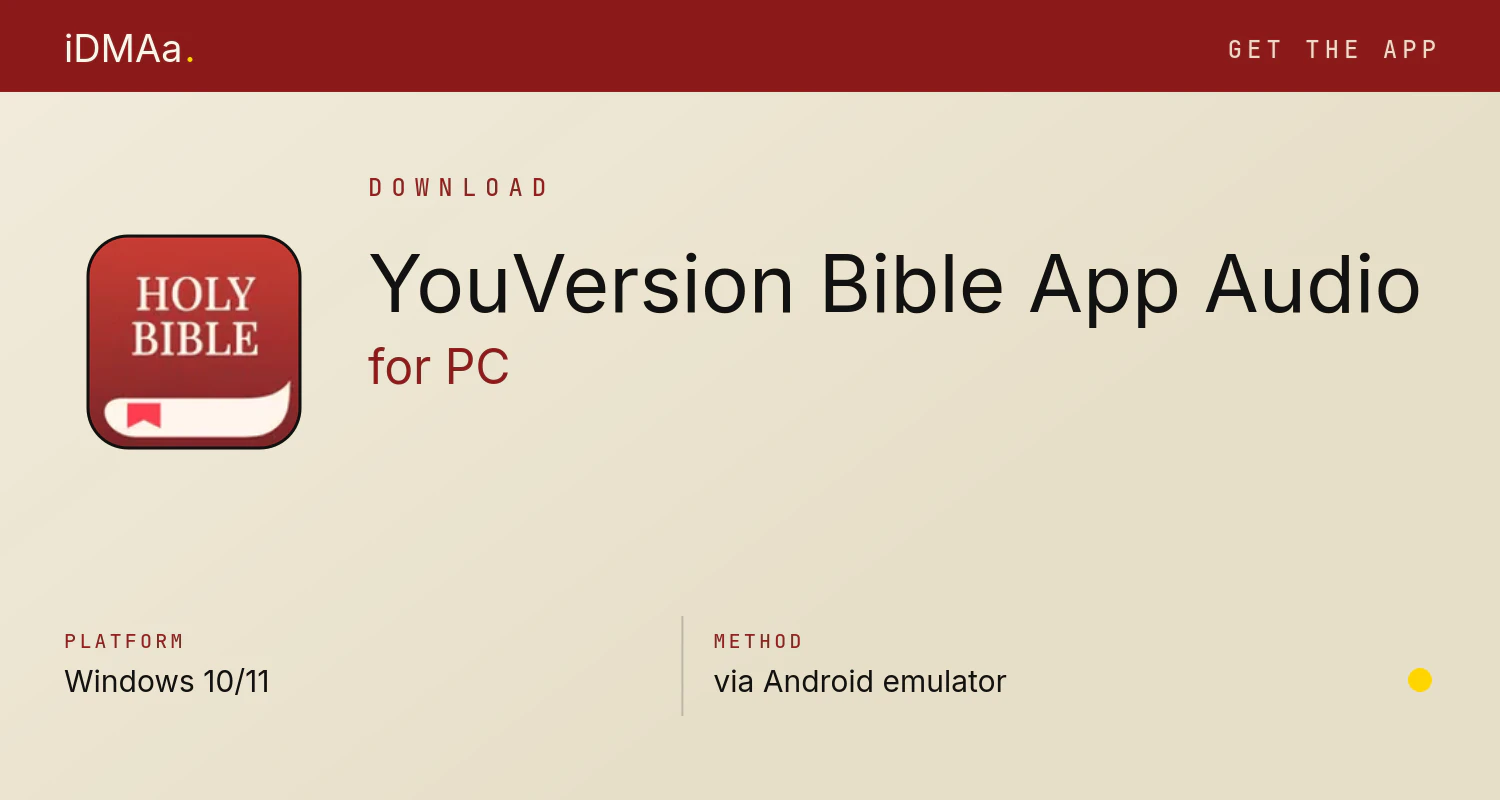 Download YouVersion Bible App + Audio for PC