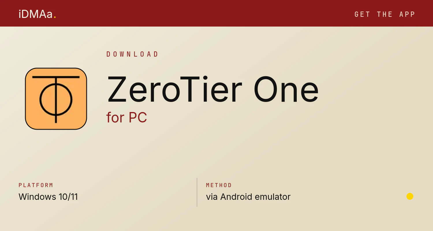 Download ZeroTier One for PC