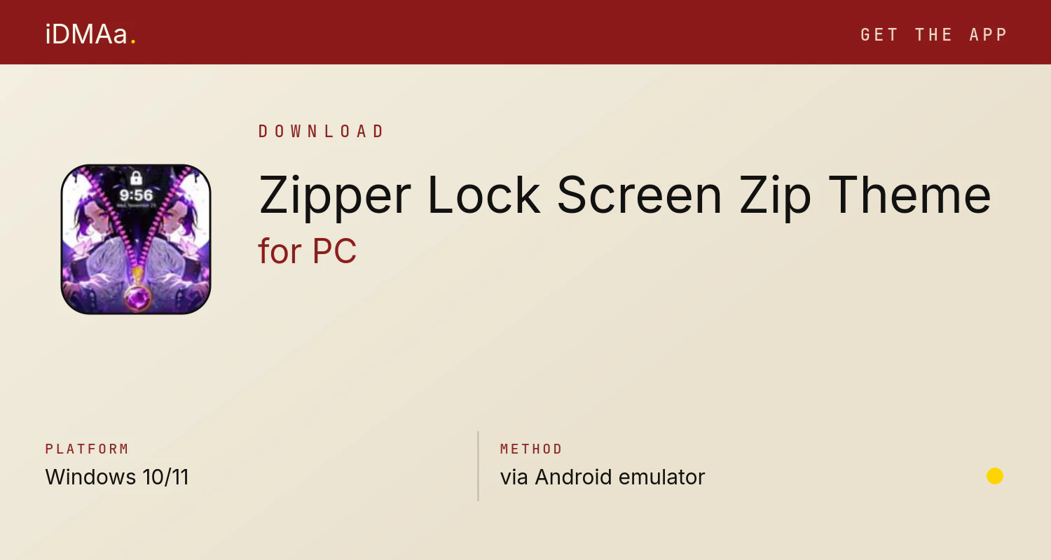 Download Zipper Lock Screen: Zip Theme for PC Download Zipper Lock Screen: Zip Theme for PC
