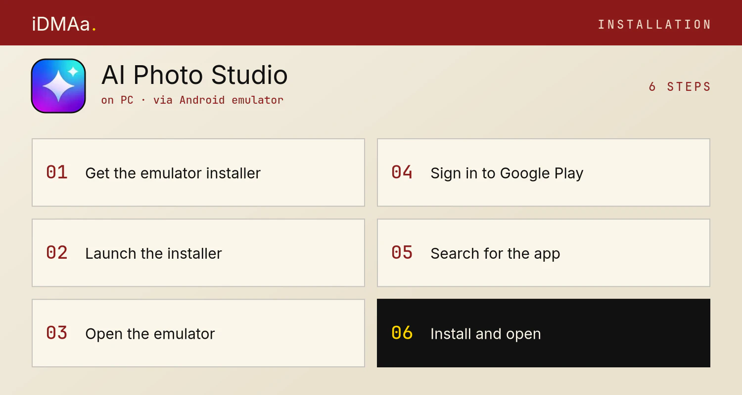 How to install AI Photo Studio on PC