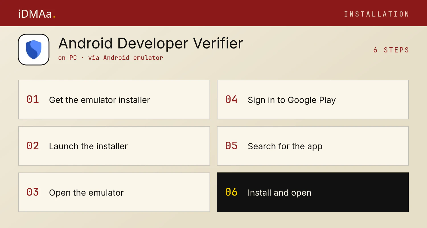How to install Android Developer Verifier on PC How to install Android Developer Verifier on PC