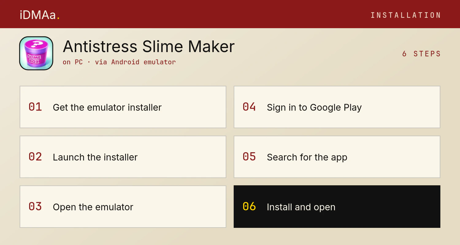 How to install Antistress Slime Maker Games on PC