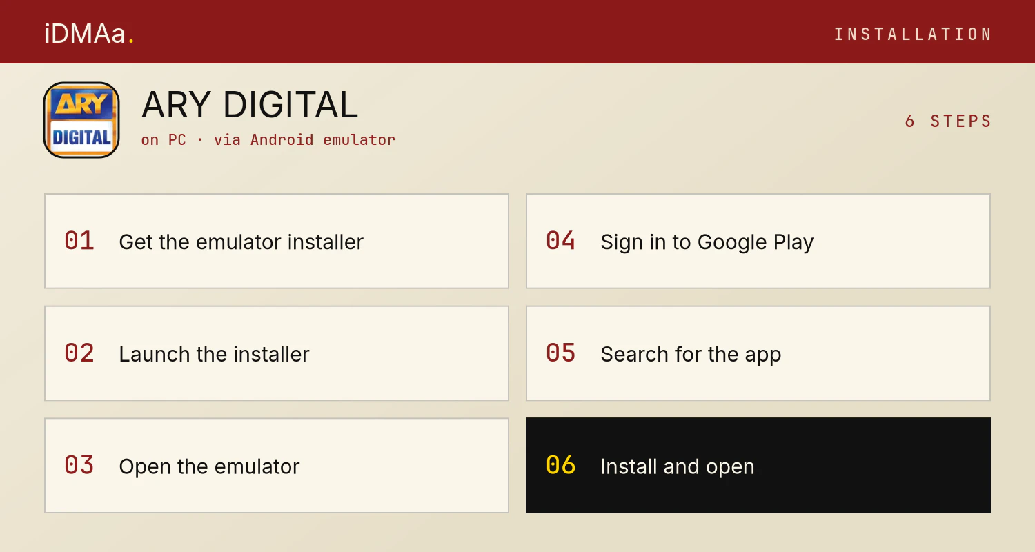 How to install ARY DIGITAL on PC