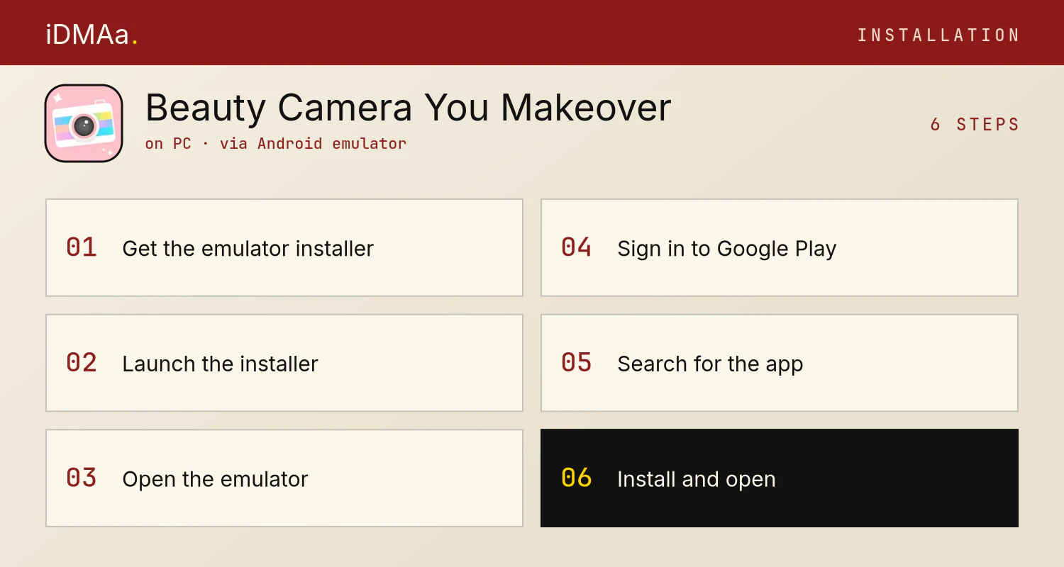 How to install Beauty Camera : You Makeover on PC How to install Beauty Camera : You Makeover on PC