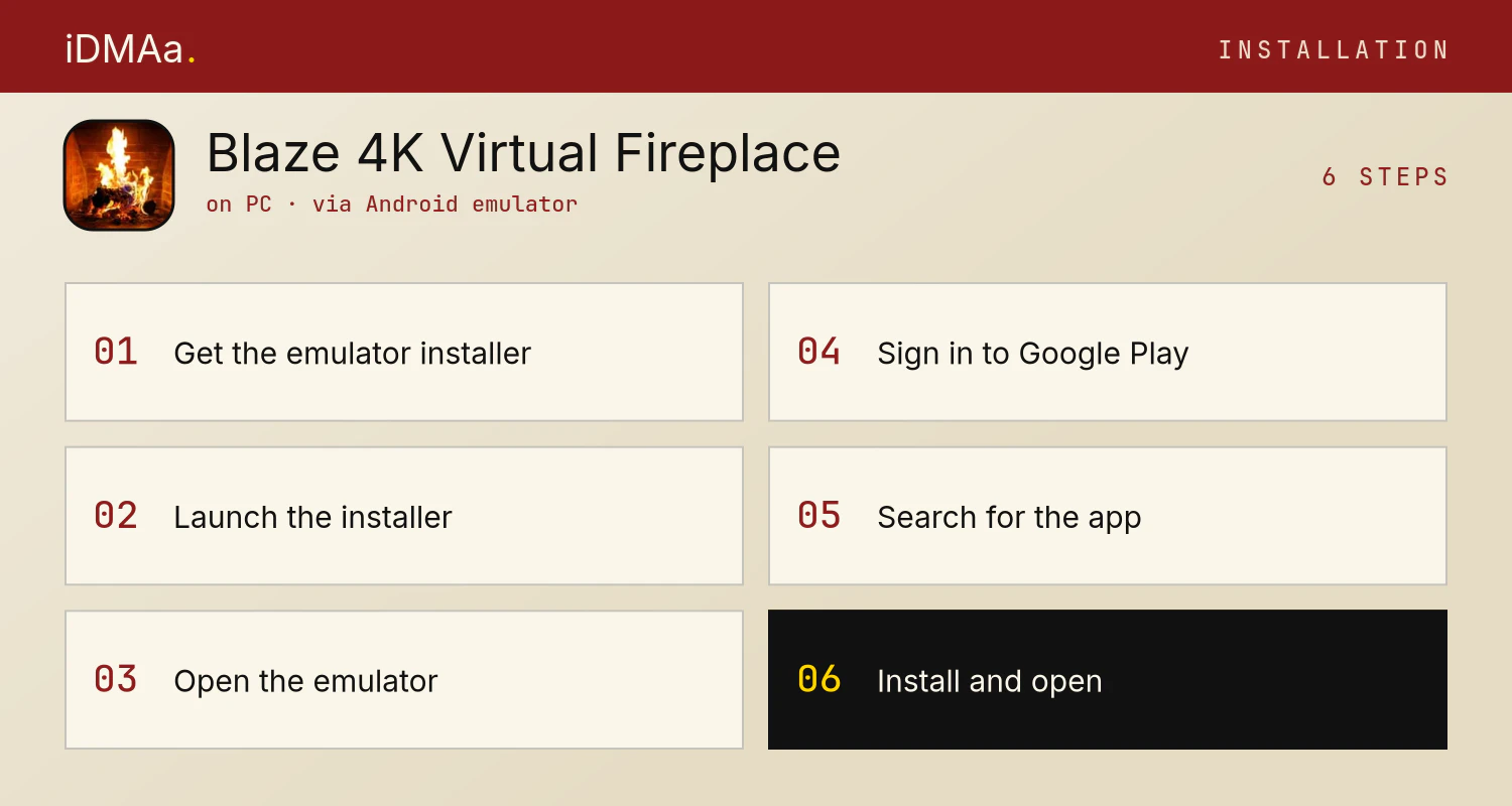 How to install Blaze - 4K Virtual Fireplace on PC How to install Blaze - 4K Virtual Fireplace on PC