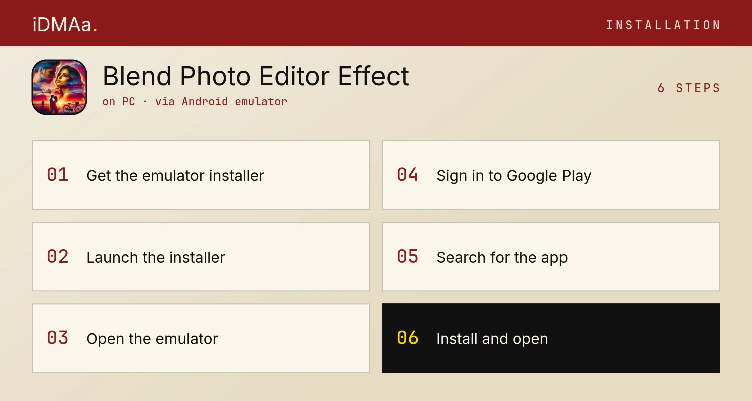 How to install Blend Photo Editor & Effect on PC