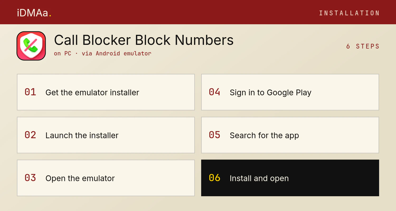 How to install Call Blocker - Block Numbers on PC How to install Call Blocker - Block Numbers on PC