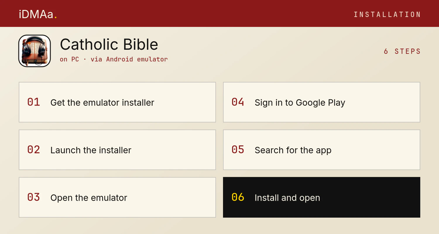 How to install Catholic Bible on PC