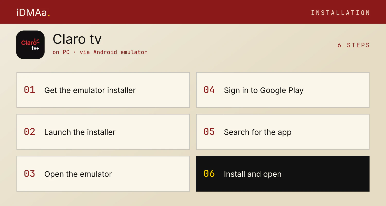 How to install Claro tv+ on PC