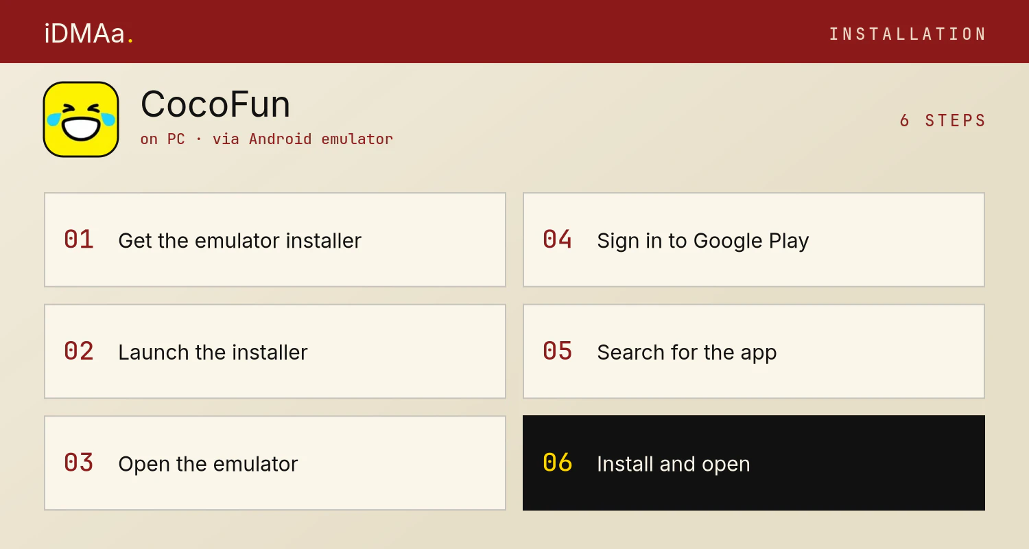 How to install CocoFun on PC