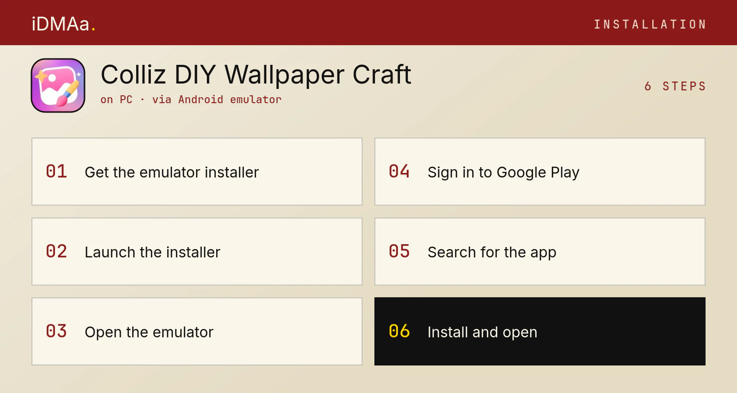 How to install Colliz - DIY Wallpaper Craft on PC How to install Colliz - DIY Wallpaper Craft on PC