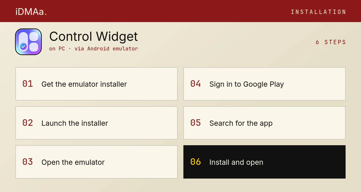 How to install Control Widget on PC How to install Control Widget on PC