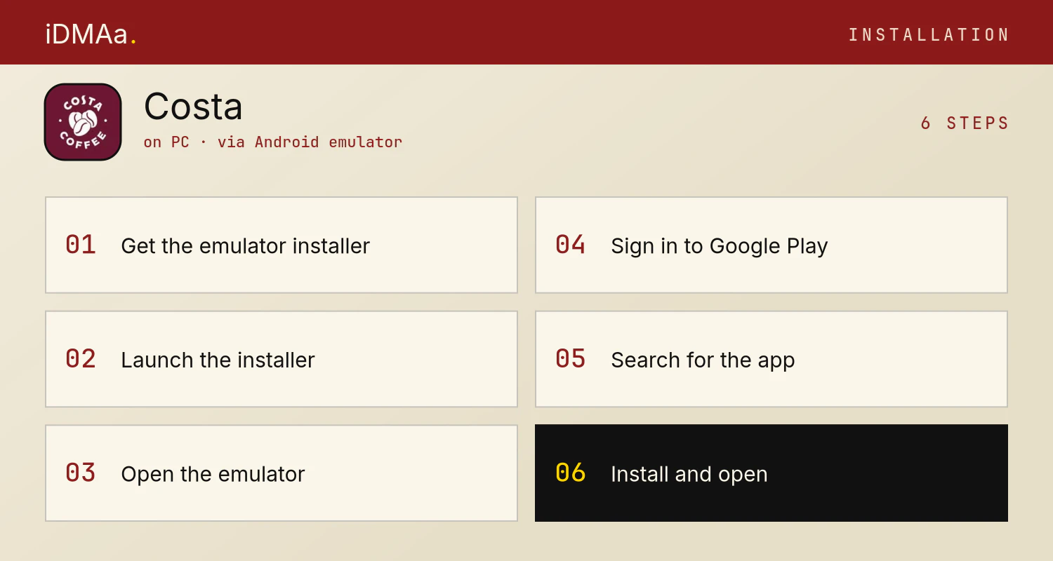 How to install Costa on PC How to install Costa on PC