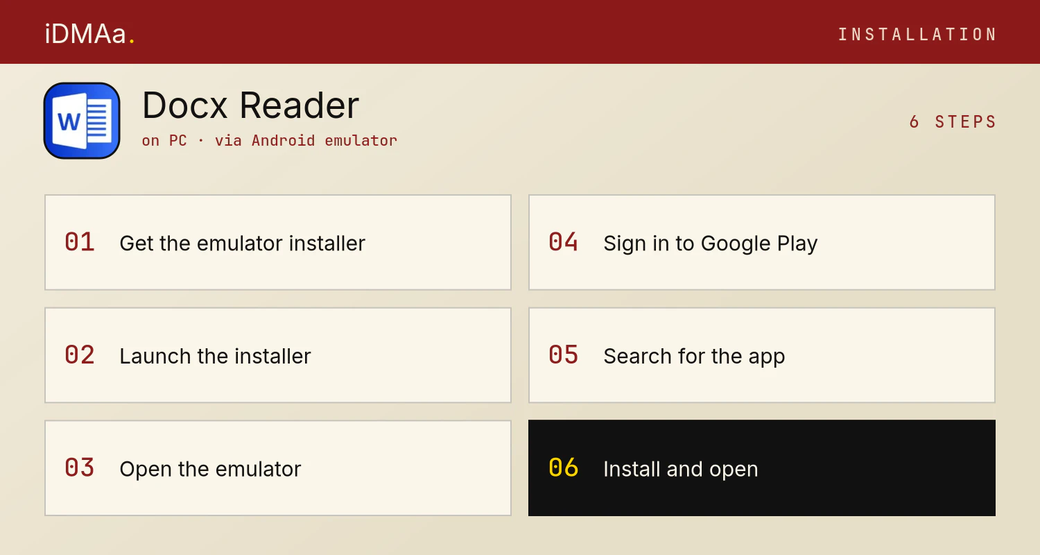 How to install Docx Reader on PC How to install Docx Reader on PC