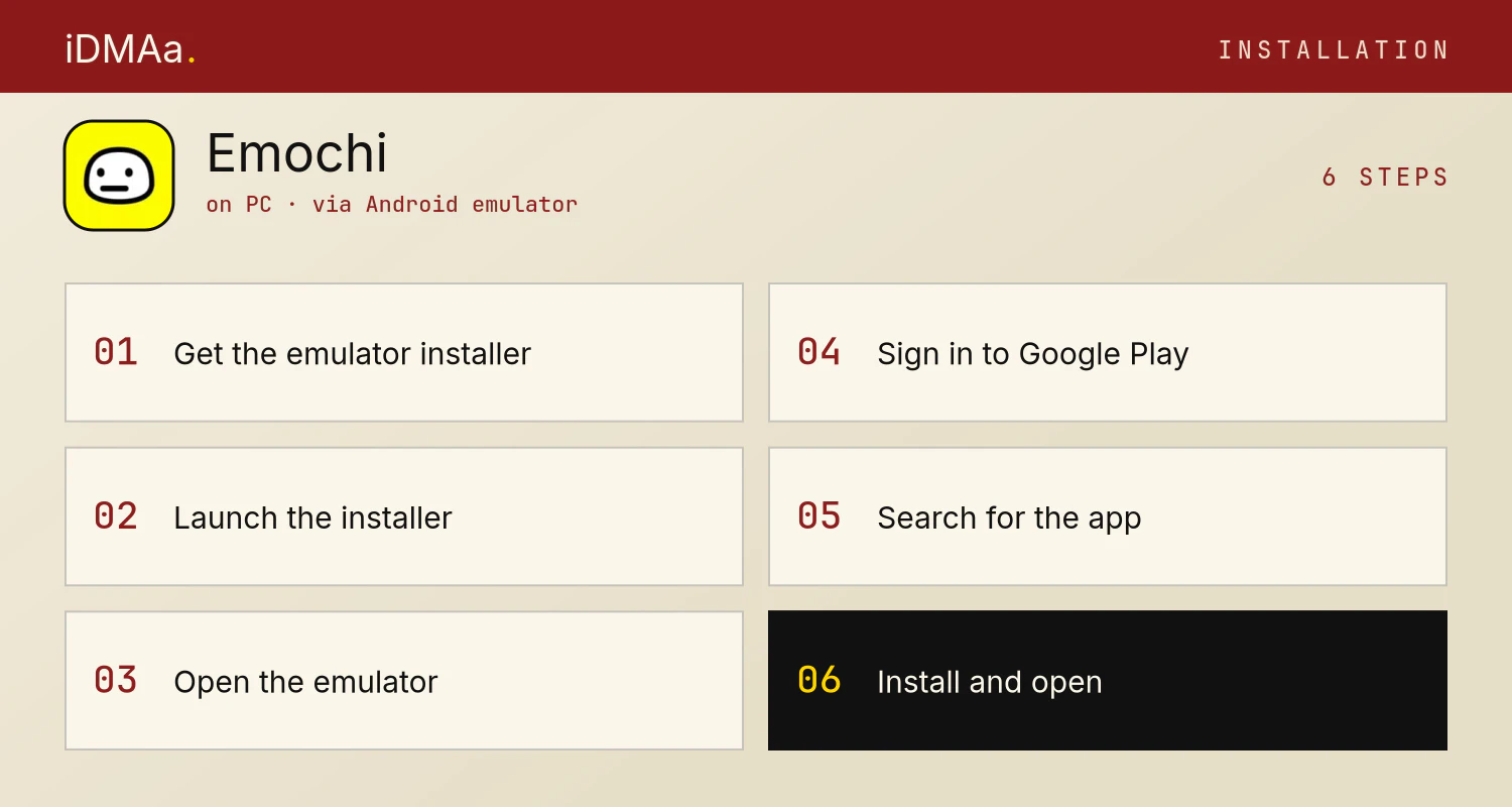 How to install Emochi on PC