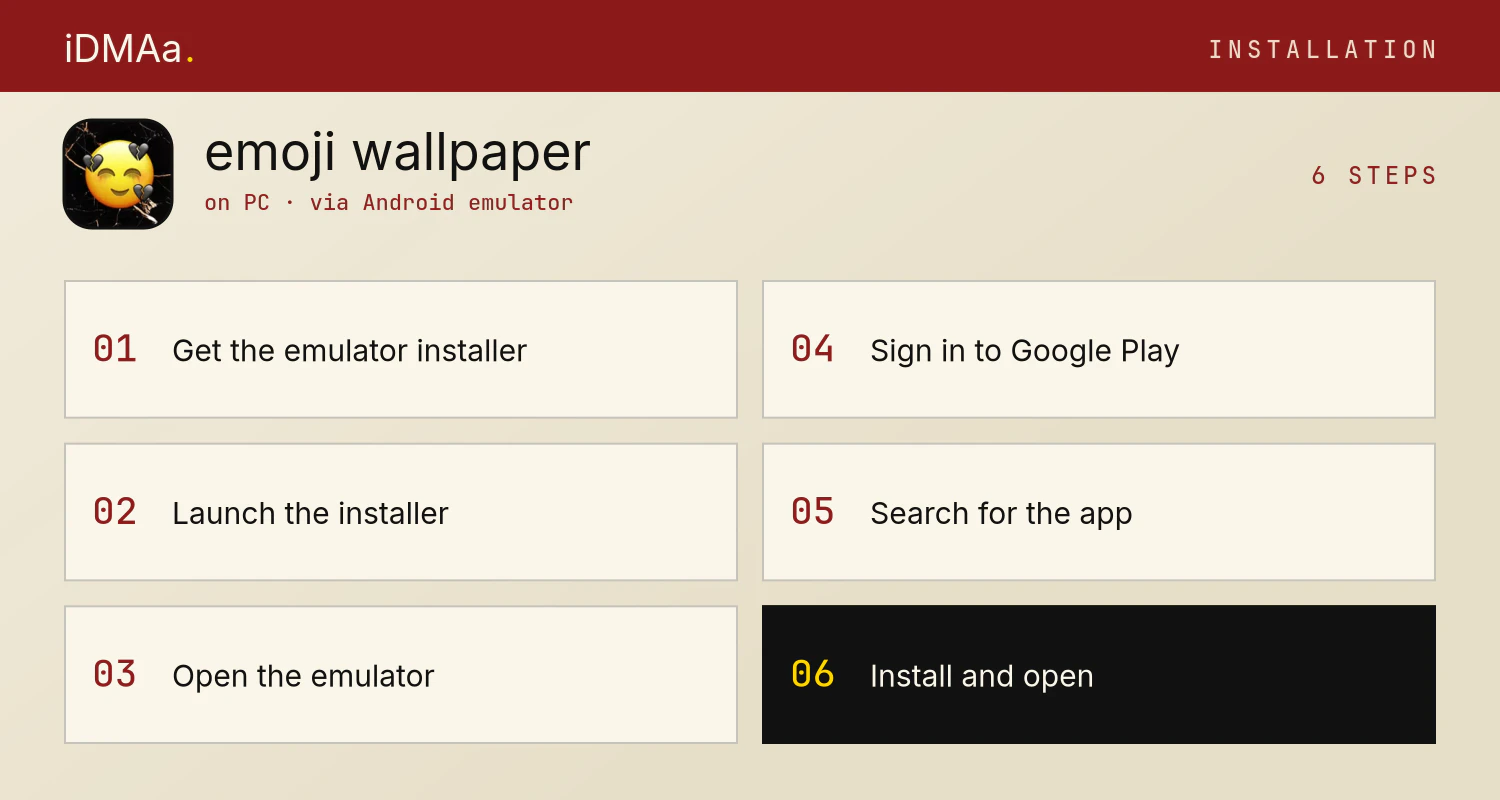 How to install emoji wallpaper on PC