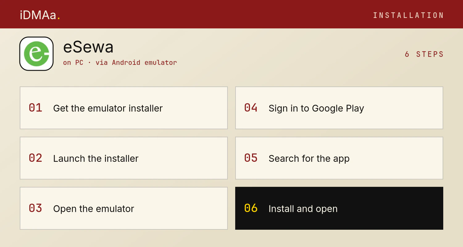 How to install eSewa on PC